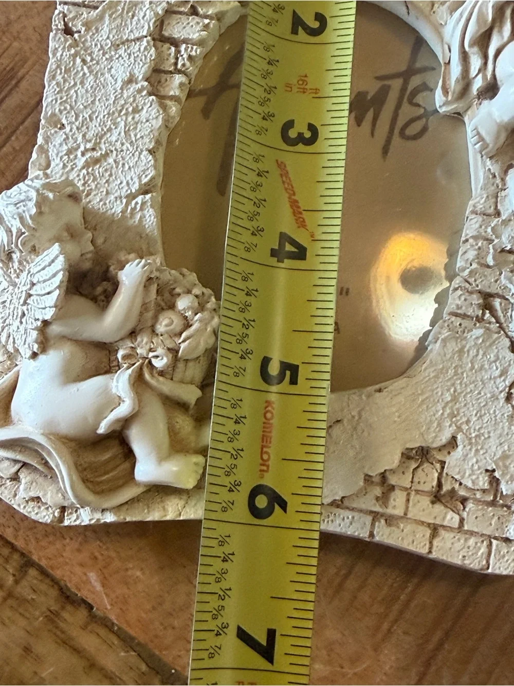 Set Of 3 New Accents Photo Frame Relief Angel Cherubs Renaissance 3.5”x 5”
